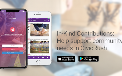 In-Kind Contributions are a great way to help community needs in CivicRush
